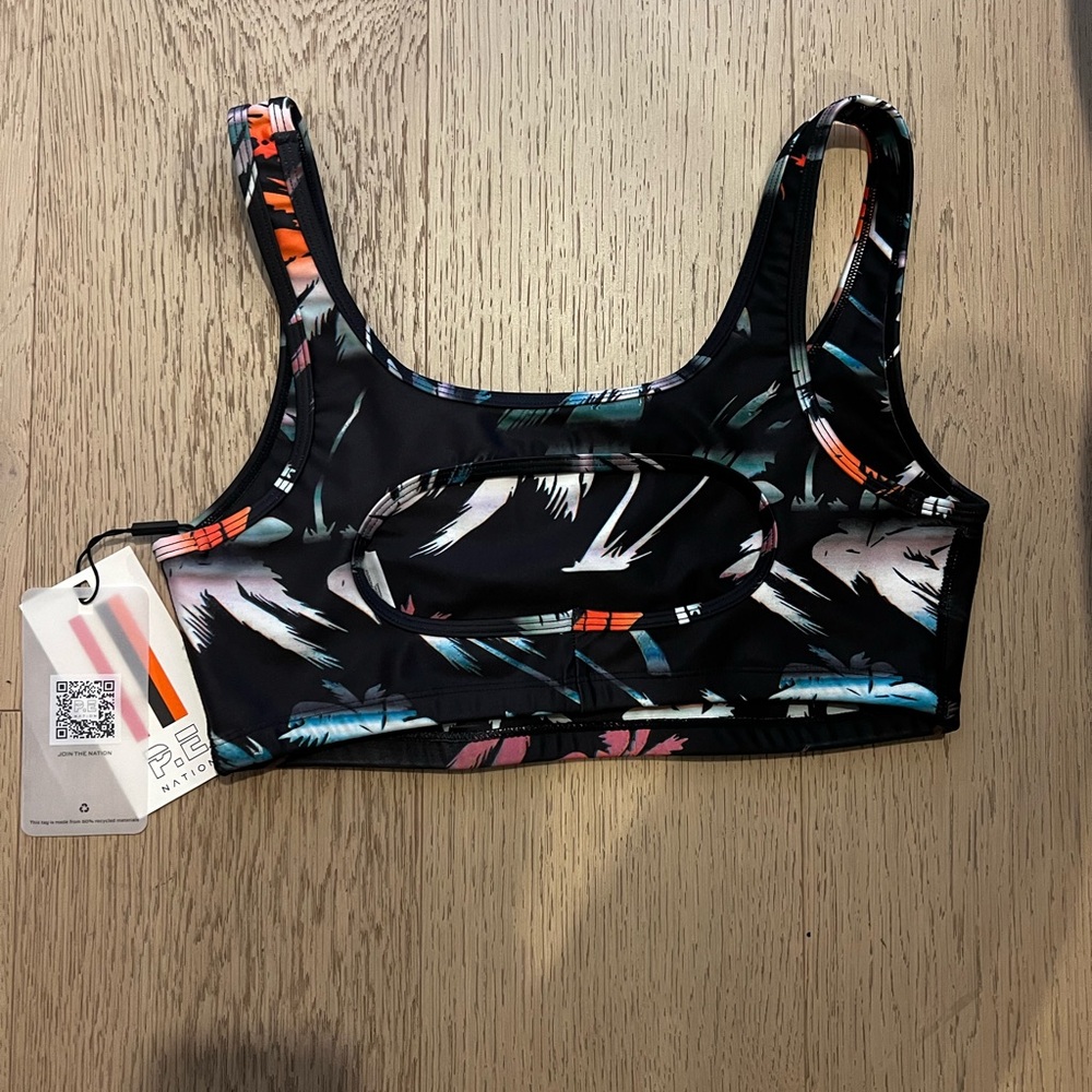 P.E Nation Multicolor Patterned Sports Bra - Picture 2 of 4